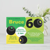 60thローンボウルズはだしのボーリング誕生日 招待状 (スタンド正面)