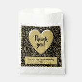 60th乱数パターンブラック/金ゴールド フェイバーバッグ (正面)