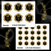 60th教会の記念日,好意のために,封筒… ラウンドシール