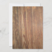 60th素朴誕生日パーティーサンフラワーズウッドフローラ 招待状 (裏面)