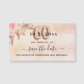 60th誕生日パンパバラ日付磁石を保存 (正面)