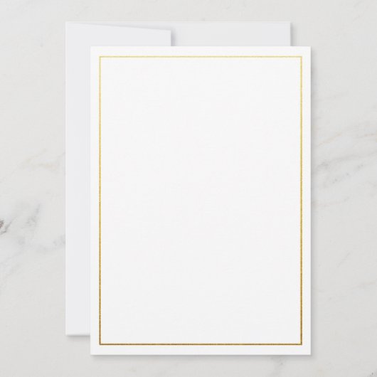 60th誕生日パーティかわいらしフローラ金ゴールド番号60 招待状 (裏面)