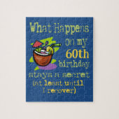 60th誕生日パーティギフト。私の60日に何が起こるか ジグソーパズル (縦)