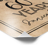 60th誕生日パーティーのサイン フォトプリント            (角)