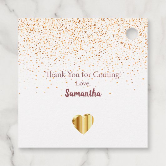 60th誕生日パーティー写真コラージュ感謝していユーブラック フェイバータグ (裏面)