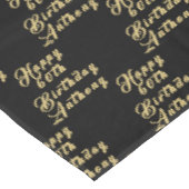 60th誕生日パーティー名ブラックパターモダンン テーブルクロス (アングル)