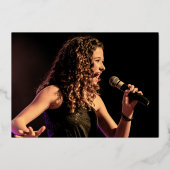 60th誕生日パーティー金ゴールド赤ピンクの洗剤 箔招待状 (裏面)