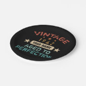 60th誕生日パーティー1962あなたの名前を追加 ペーパープレート (アングル)