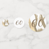 60th誕生日感動的ゴールデンチューリップフローラ コンフェッティ (裏面)