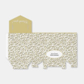 60th誕生日金ゴールド/ホワイトパターン フェイバーボックス (折り畳みなし)