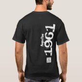 60th誕生日1961名前レジェンドヴィンテージ 動揺して tシャツ (裏面)