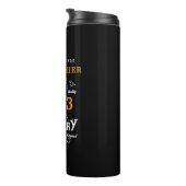 60th誕生日1963伝説の黒い金ゴールド追加の名前 タンブラー (回転右)