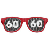 60TH誕生日60ノベルティサングラスシェード レトロサングラス (正面)