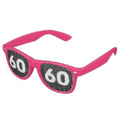 60TH誕生日60ノベルティサングラスシェード レトロサングラス (アングル)