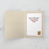 60th賭博おもしろいトランプのポーカー漫画誕生日 カード (内部)