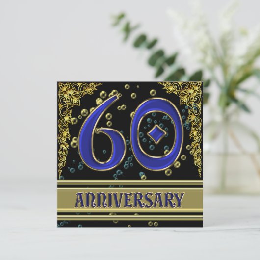 60th Anniversary Black and Gold Celebration 招待状 (スタンド正面)