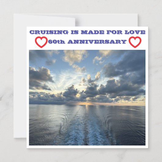 60th ANNIVERSARY CRUISE DOOR MAGNET マグネット招待状 (正面)