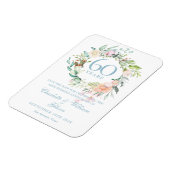 60th Anniversary Save the Date Countryバラ マグネット (左側)