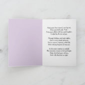 60th Anniversary Scroll Lilacs and Hydrangeas カード (内部)