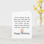 60th birthday カード (黄色い花)