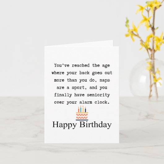 60th birthday カード (黄色い花)