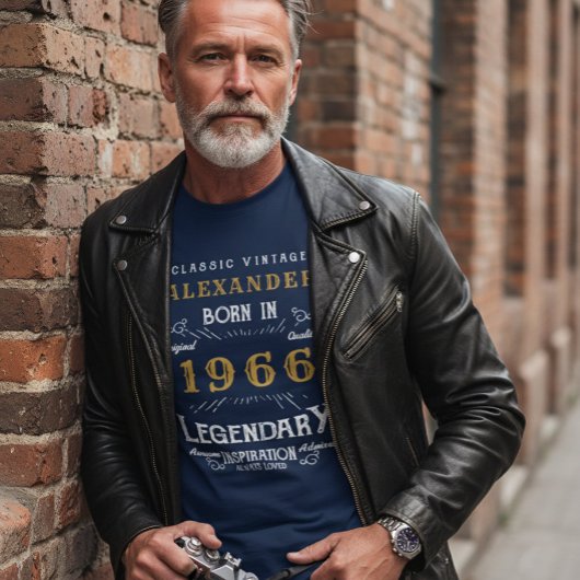 60th Birthday Add Your Name Born 1963 Legendary Tシャツ