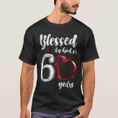 60th Birthday Blessed By God For 60 Years Birthday Tシャツ (正面)