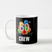 60th Birthday Crew 60 Party Crew Group Women コーヒーマグカップ (左)