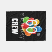 60th Birthday Crew 60 Party Crew Group Women フリースブランケット (正面(横))