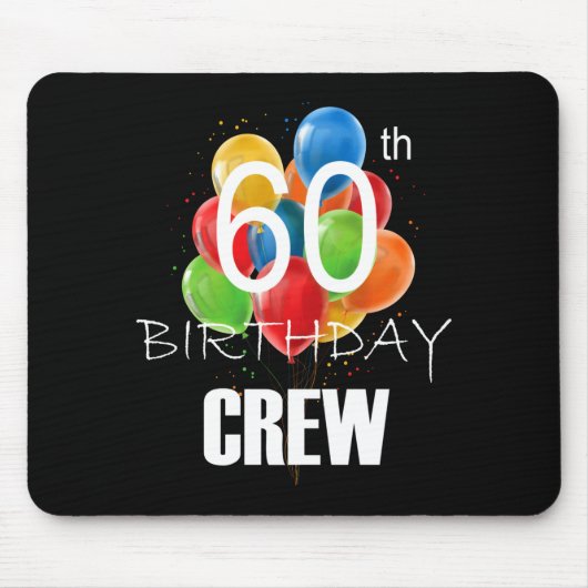 60th Birthday Crew 60 Party Crew Group Women  マウスパッド (正面)