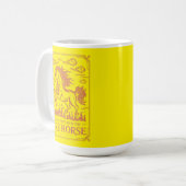 60th Birthday Fire Horse Chinese Zodiac 2026 Lunar コーヒーマグカップ (正面左)