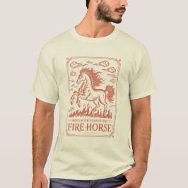 60th Birthday Fire Horse Chinese Zodiac 2026 Lunar Tシャツ