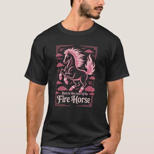 60th Birthday Fire Horse Zodiac Chinese 2026  Tシャツ (正面)