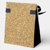 60th Birthday Gold Glitter Thank You フェイバーボックス (裏面)