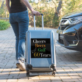 60th Birthday Golf Cheers Beers luggage シール (スーツケースインサイチュ)