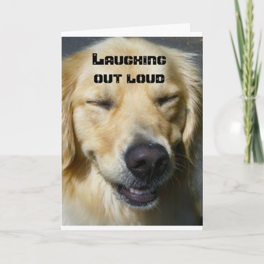 **60th BIRTHDAY** LAUGHING OUT LOUD! Card カード (正面)