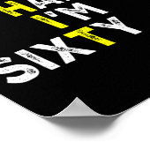 60th Birthday Man Woman 60 Years Bday Funny Gift Y ポスター (角)