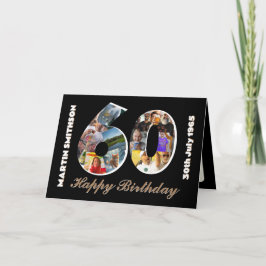 60th birthday mansフォトカード60歳 カード