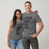 60Th Birthday May Born 60 Years Legend Since 1962 Tシャツ (ユニセックス)