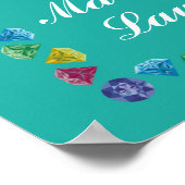 60th Birthday Most Fabulous Group of Friends Gems ポスター (角)