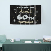 60th Birthday Partyお名前の追加 横断幕 (トレードショー)