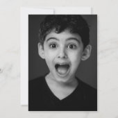 60th Birthday partyの黒い金ゴールド今すぐ写真 招待状 (裏面)