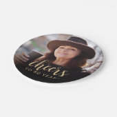 60th Birthday Partyフォト応援 ペーパープレート (アングル)