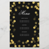 60th Birthday Partyプログラム金ゴールド紙吹雪(メニュー付き) (裏面)