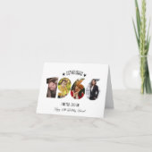 60th birthday Photo Collage established 1966 サンキューカード (正面)