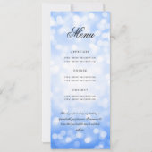 60th Birthday Program Navy Blue Menu+Thank You 招待状 (裏面)