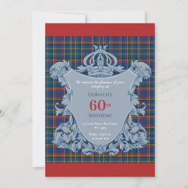 60th Birthday Scotsman & his Castle 招待状
