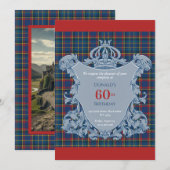 60th Birthday Scotsman & his Castle 招待状 (正面/裏面)