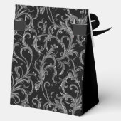 60th Birthday Silver Swirls Thank You  フェイバーボックス (裏面)