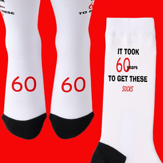60th Birthday Socks Men Funny ソックス